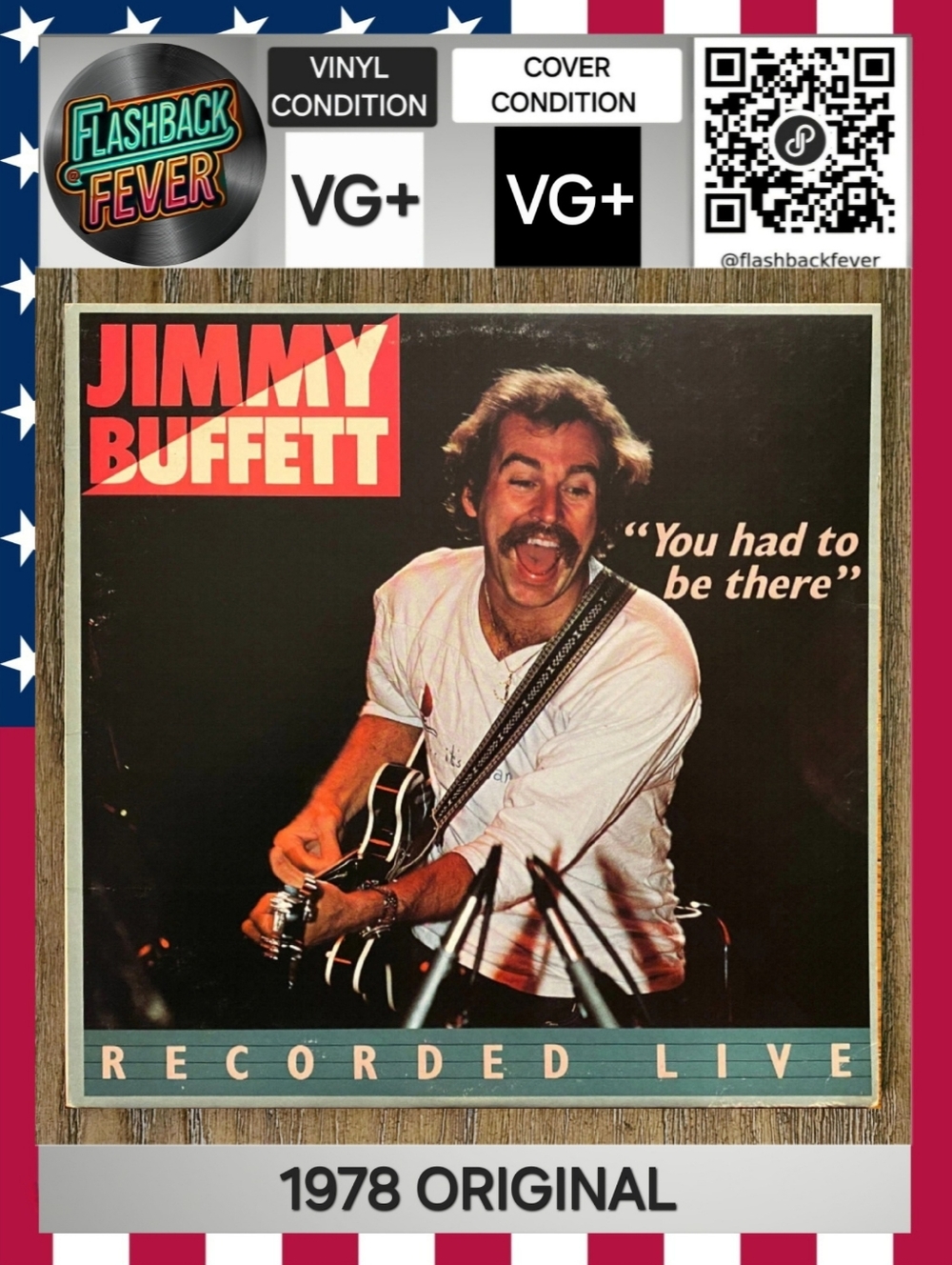 JIMMY BUFFETT•You Had to Be There•1978 US (#AK 1008/2) ABC Pressing